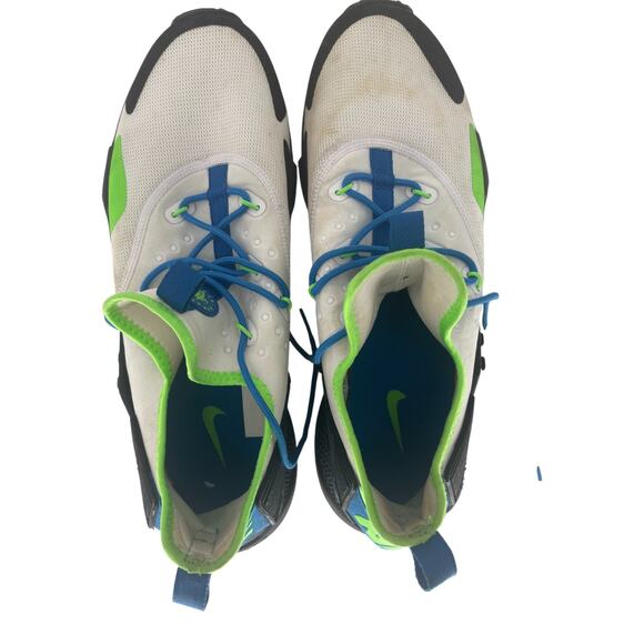 Nike Air Huarache Drift Shoes Mens Size 13 White Blue AH7334-102 Sneakers - Picture 3 of 12